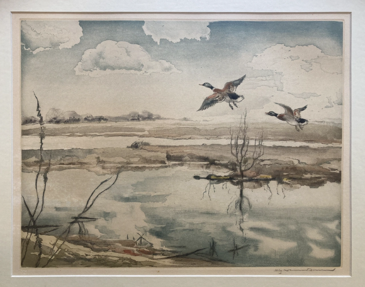 An unknown etching by Fritz Neumann
