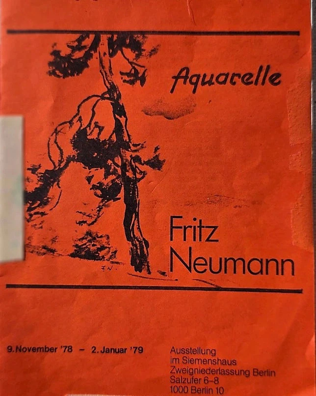 Fritz Neumann Exhibition 1978/1979