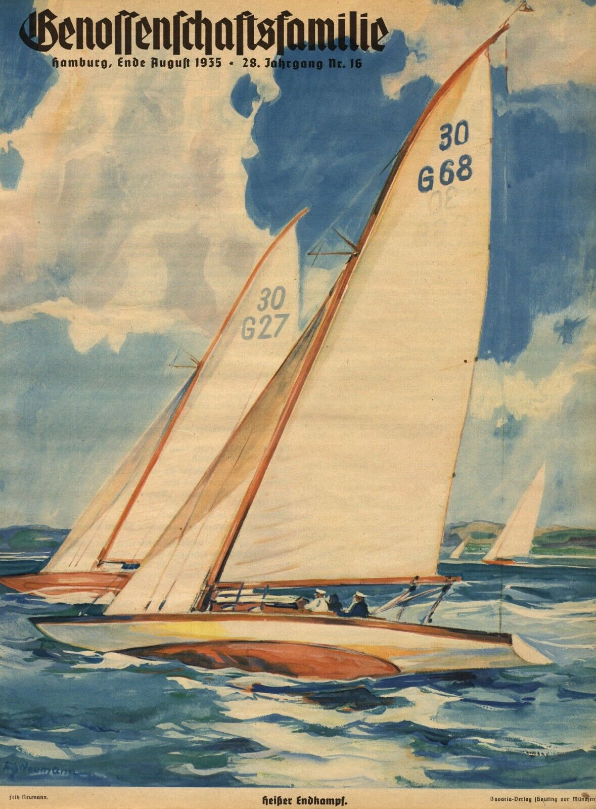 Cover of Genossenschaftsfamilie Nr. 16 August 1935