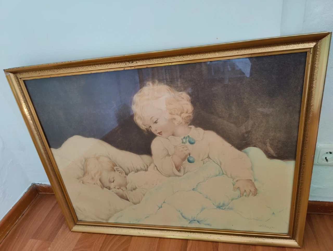 Hedwig Klinge Small children in bed