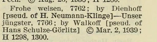 Catalog of Copyright Entries, New Series. Part 4: Works of Art 1939: Vol 34 No 1-4, page 161