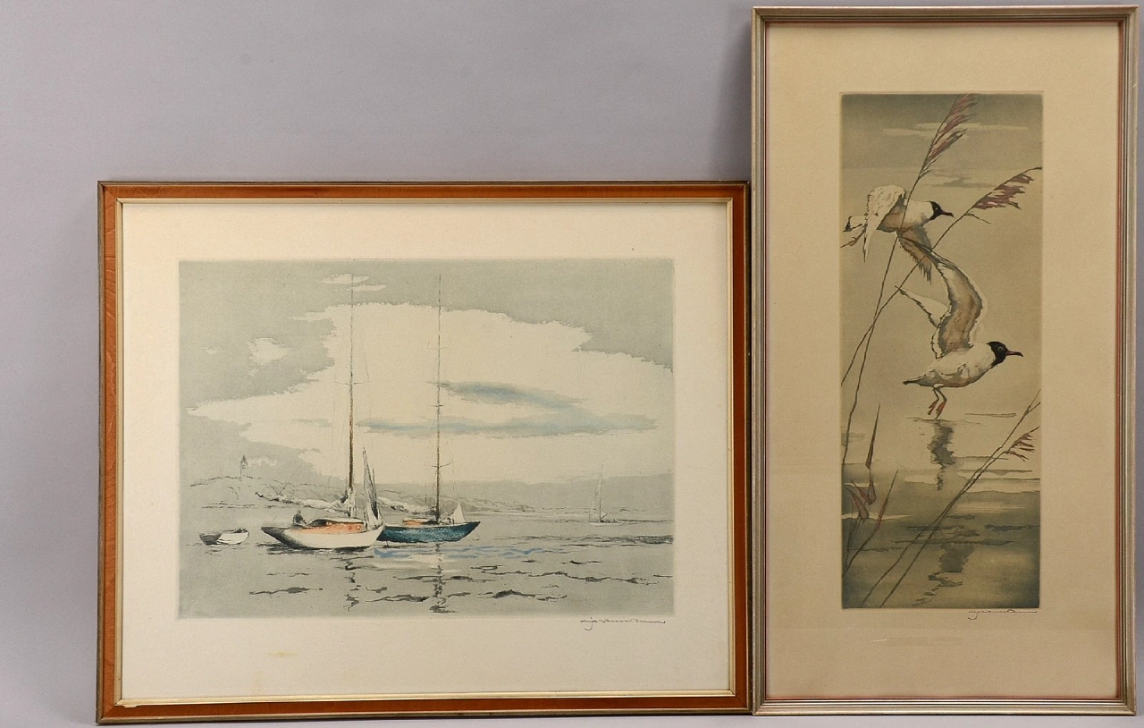 Two prints by Fritz Neumann